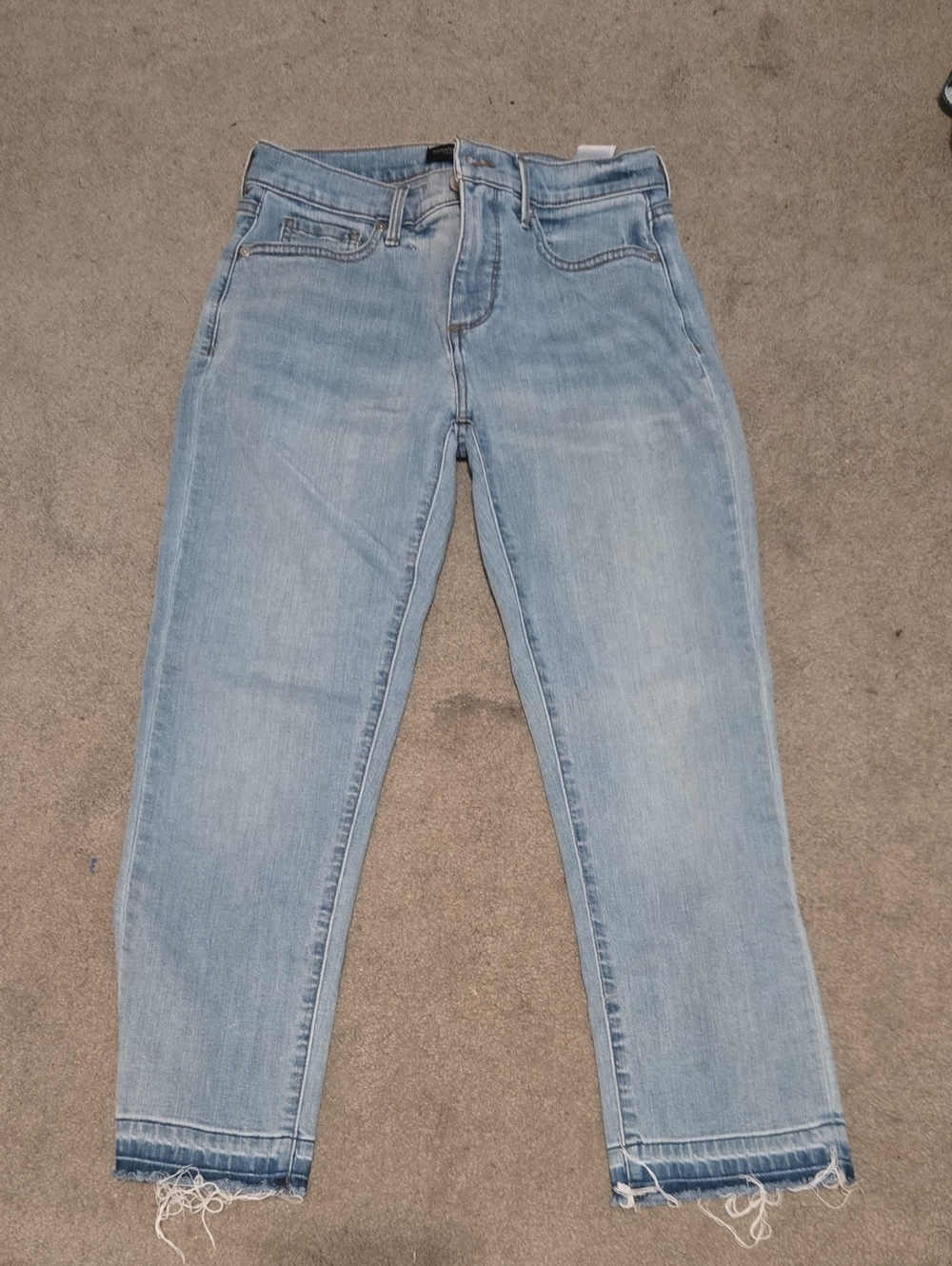 Banana Republic Light Blue Cropped Straight Jeans